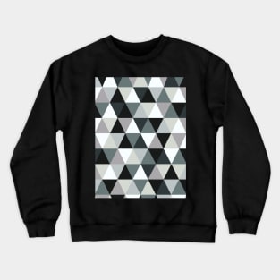 Black and Grey Geometric Crewneck Sweatshirt
